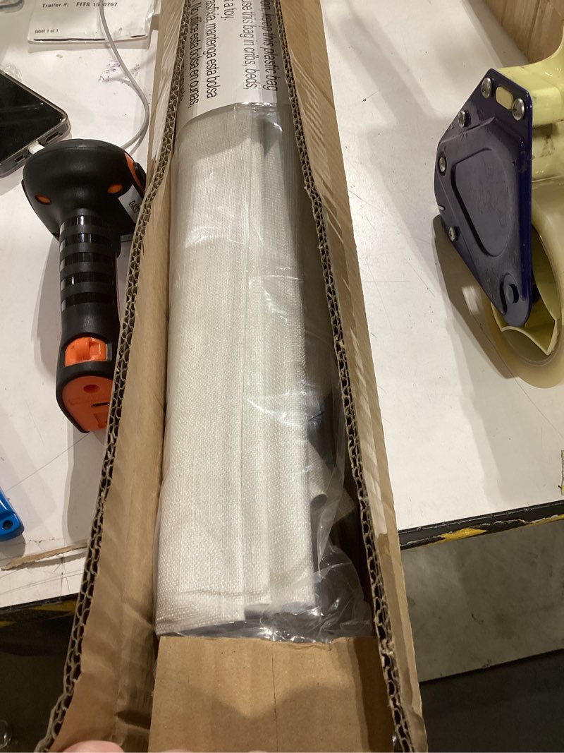 Condition photo showing Good Condition for No Drill Cordless Roman Shades for Windows No Tools Roman Shades, Blackout Fabric Blinds for Indoor Windows, UV Protection, Privacy, Thermal Insulation Roman Blinds, Easy to Install 33"W x 64"H White