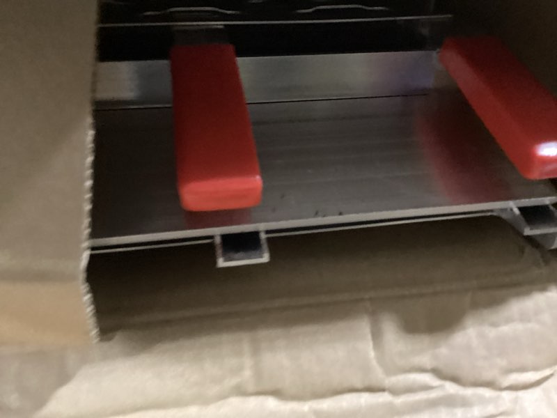Condition photo showing Good Condition for aluminum motorcycle ramp for pickup trucks, 7.5 ft folding dirt bike loading ramp, punched plate surface, 750 lb capacity, rubber-tipped fingers, strap included, 89 x 12 in, 1 pc for 2-wheel vehicles (1 pc) punched ramp - 7.5 ft - folding