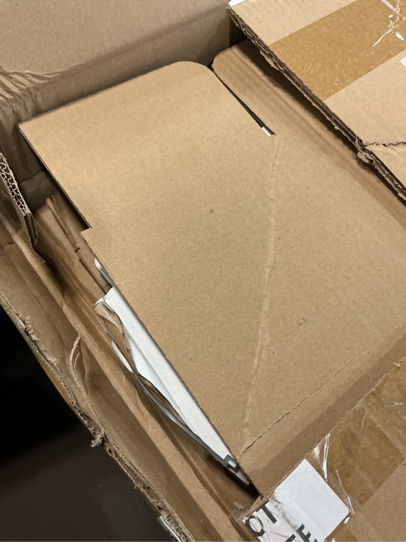 Condition photo showing Good Condition for 3 tier cardboard display stand, point of purchase dump bin display rack 65.75 inch white corrugated cardboard 3 layer brochure repeatable removable holder for vendor events markets booklets white 65.75 inch