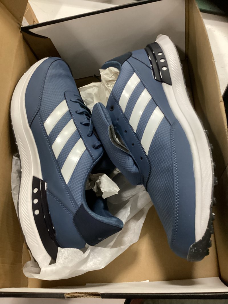 Condition photo showing Good Condition for ( Size 13))(Missing shoe string)adidas Men's S2G 24 Spikeless Shoes, Preloved Ink/Footwear White/Legend Ink,