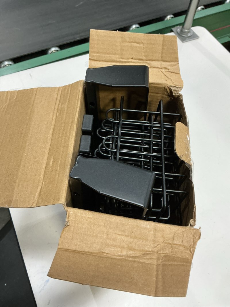 Condition photo showing Good Condition for HapiRm 4 Tier Over the Door Shower Caddy, Hanging Shower Caddy with 22 Hooks and 2 Toothbrush Holders, No Drilling Adjustable Hanging Bathroom Organizer - Black 4-tier Black