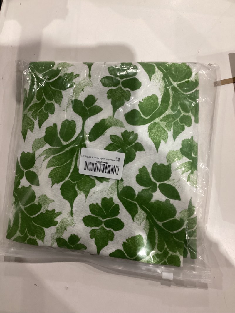 Condition photo showing New/Like New for 14x36 Inch Cotton Block Print Ruffle Sham Cover,Handmade Boho Floral Block Print Pillowcase,Ruffle Trim,Soft Decorative Cushion Case for Bedroom,Farmhouse&Cottagecore Bedding Olive Green 36" x 14" (Pack of 1)