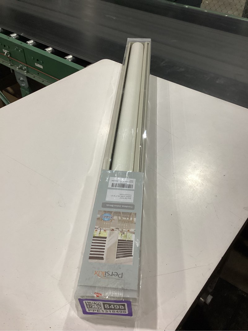 Condition photo showing New/Like New for persilux cordless zebra blinds for windows (36" w x 72" h, cream) free-stop windows shades dual layer light control for day and night, light filtering sheer shades for home, easy to install 36"w x 72"h cream