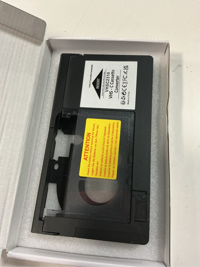 Condition photo showing Good Condition for VHS-C Cassette Adapter Compatible with VHS-C SVHS Camcorders JVC RCA Panasonic Motorized