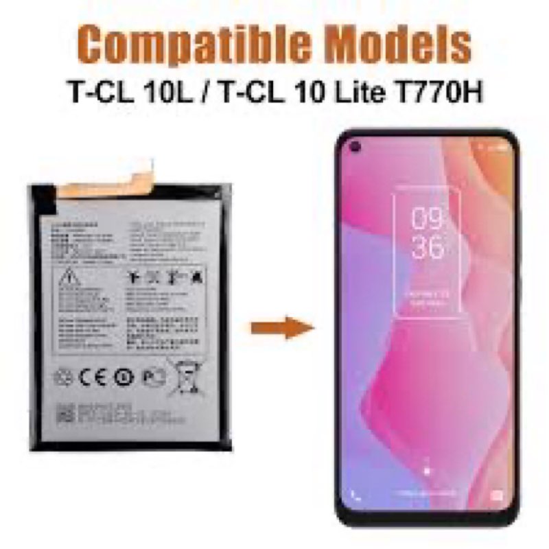 Duotipa New TLP038D1 Replacement Battery Compatible with TCL 10L/ TCL 10 Lite T770H,T770B 4187U 2020