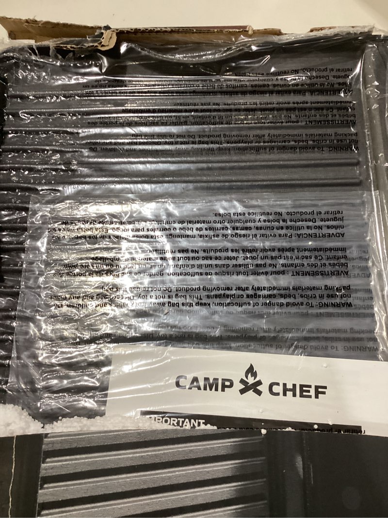 Condition photo showing Good Condition for camp chef cast iron griddle - 16 x 24, non-stick grill/griddle sides