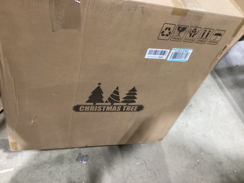 Condition photo showing Good Condition for TKYGU 6 ft pre-lit Decorated Christmas Tree, 200 LED Warm Lights, Prelit pop-up Christmas Tree, Full