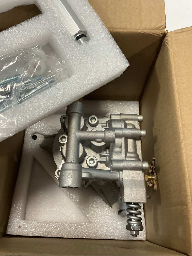 Condition photo showing Good Condition for yamatic pressure washer pump, 2200-2500 psi 2.2 gpm srmw22g26-ez pump replacement for troy bilt, craftsman, briggs & stratton, karcher, brute, homelite, front inlet/outlet 2500psi