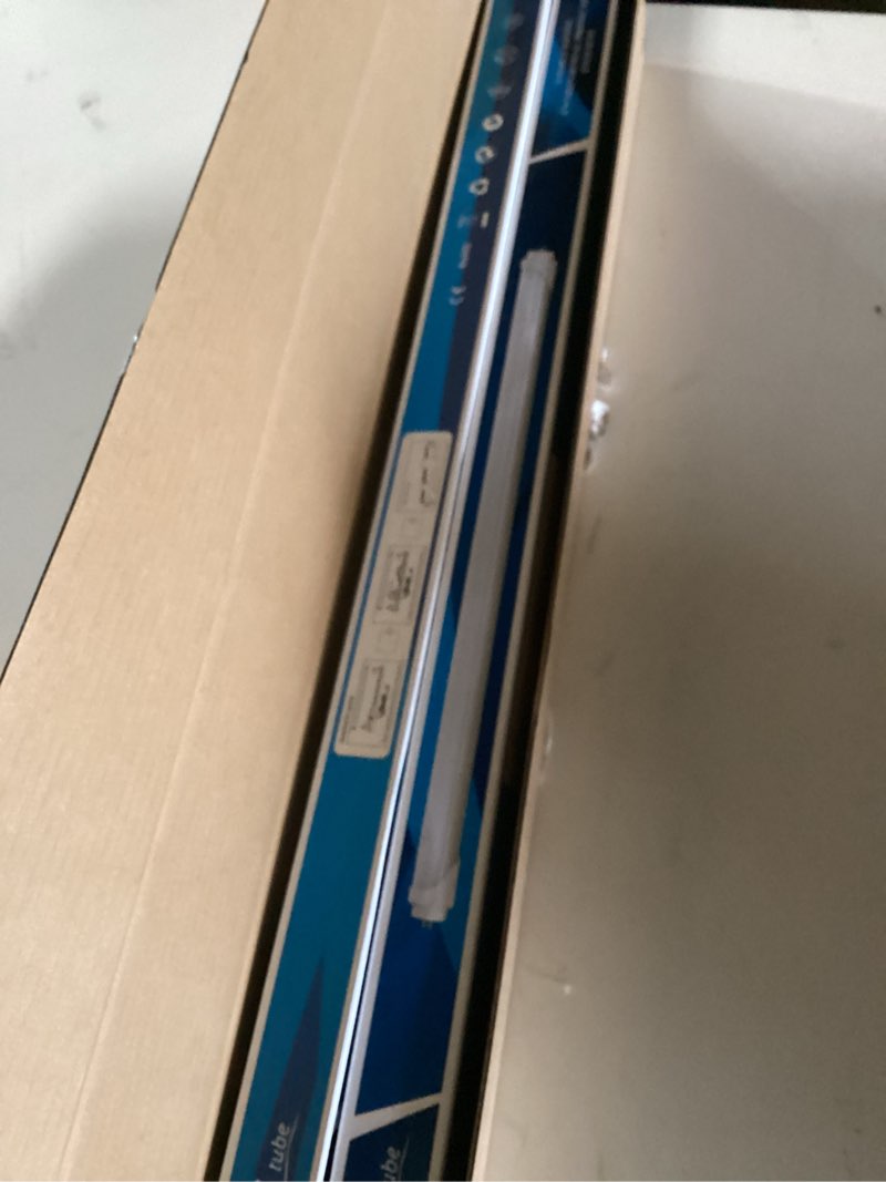 Condition photo showing New/Like New for LightingWill LED T8 Light Tube 2FT, Warm White 3000K-3500K, Dual-End Powered Ballast Bypass, 1000Lumens 10W (24W Fluorescent Equivalent), Frosted Cover, AC85-265V Lighting Tube Fixtures, 4 Pack… Warm White 2 Feet