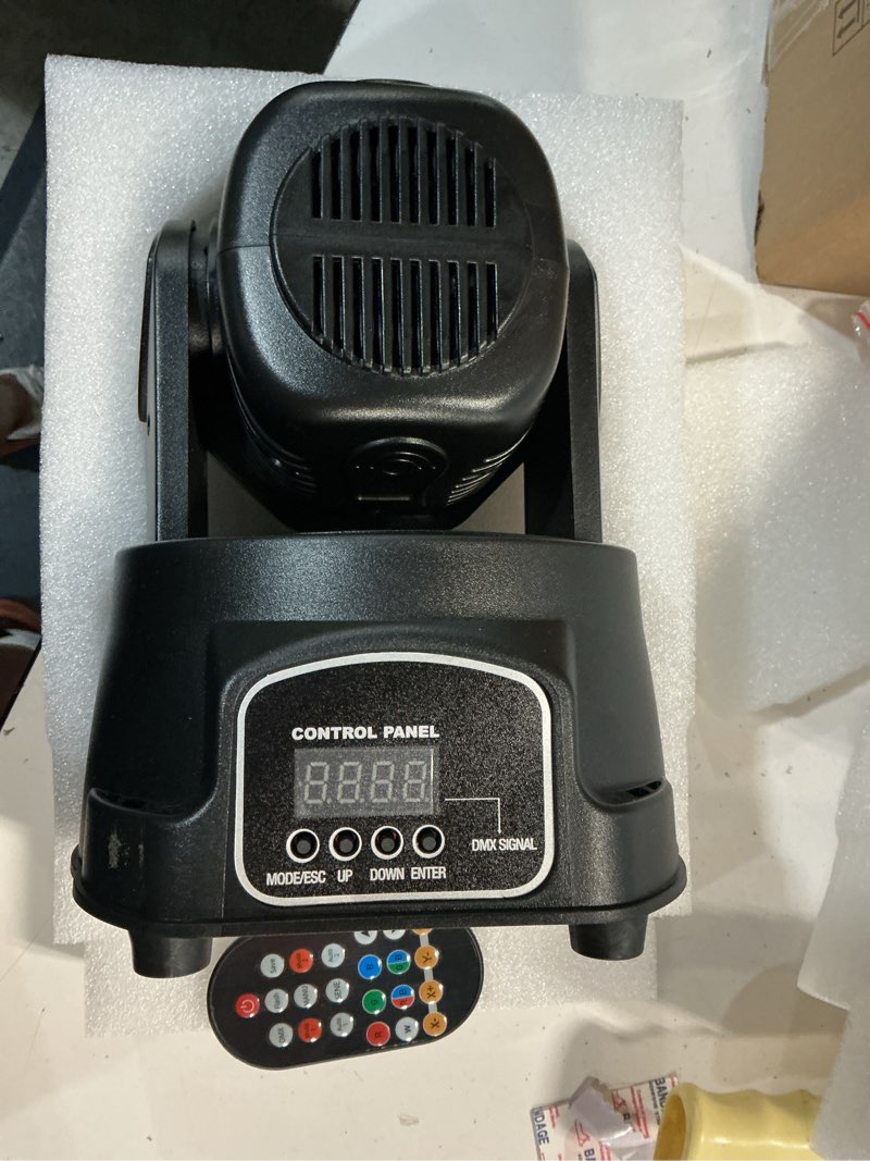 Condition photo showing New/Like New for u`king moving head light rgbw led stage lighting effect 7x10w moving heads wash lights by dmx and remote control with professional spotlight for dj disco events wedding birthday party live show bar