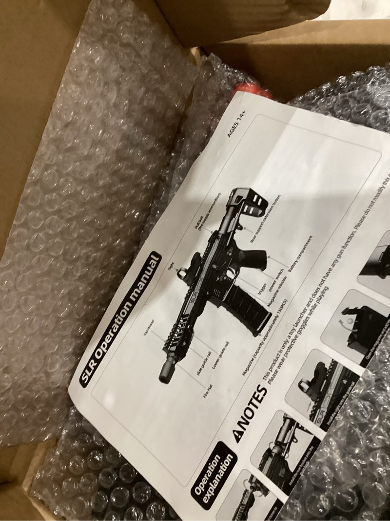 Condition photo showing As Is for BIU BLASTER 27-Inch Gel Ball Blaster 140+ FPS, 80+ Ft Range Full-Size Electric Automatic Splatter Orby Blaster 7.4V 1400mAh Battery Outdoor Games for Ages 14+