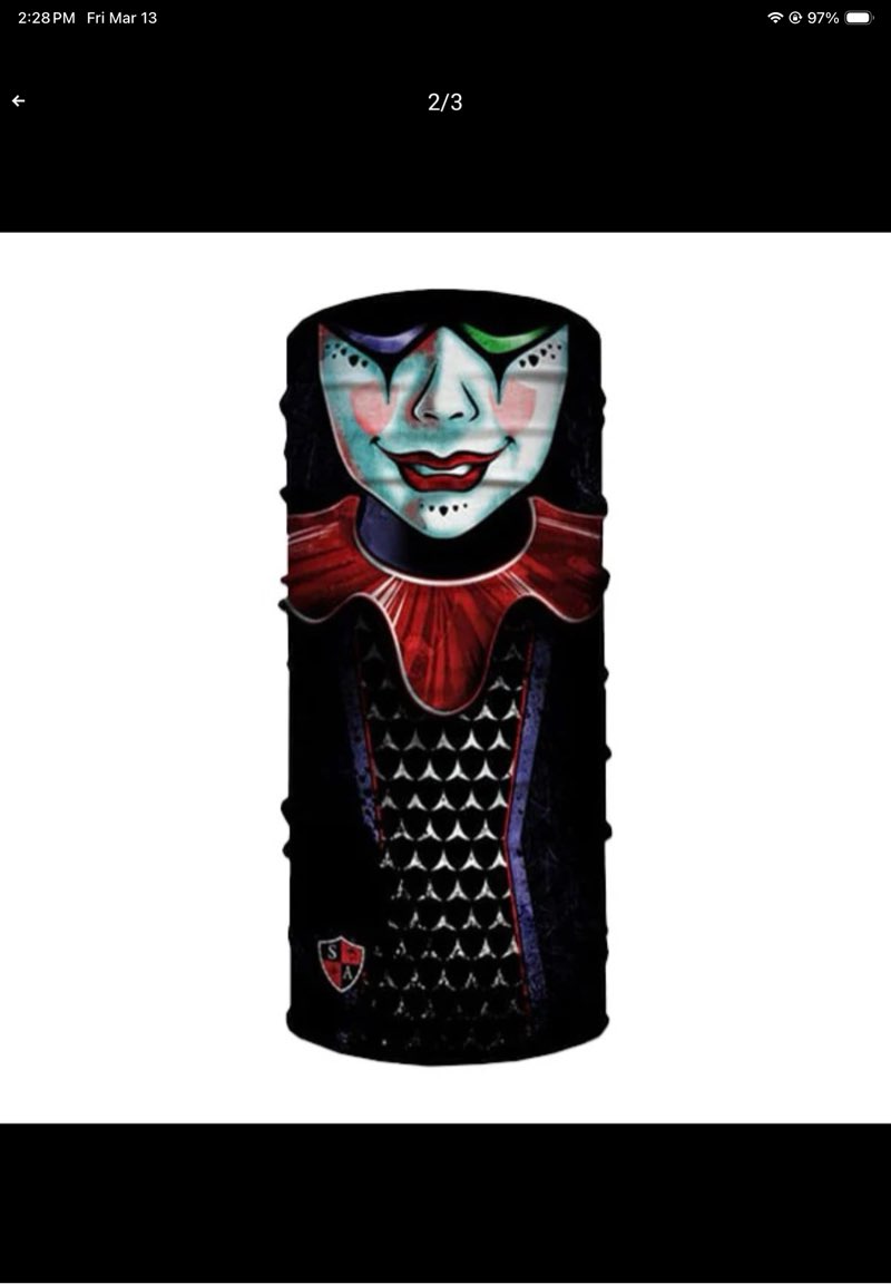 Condition photo showing New/Like New for Pack of 50 SA Company Multipurpose Gaiter Face Shield (Temptress)