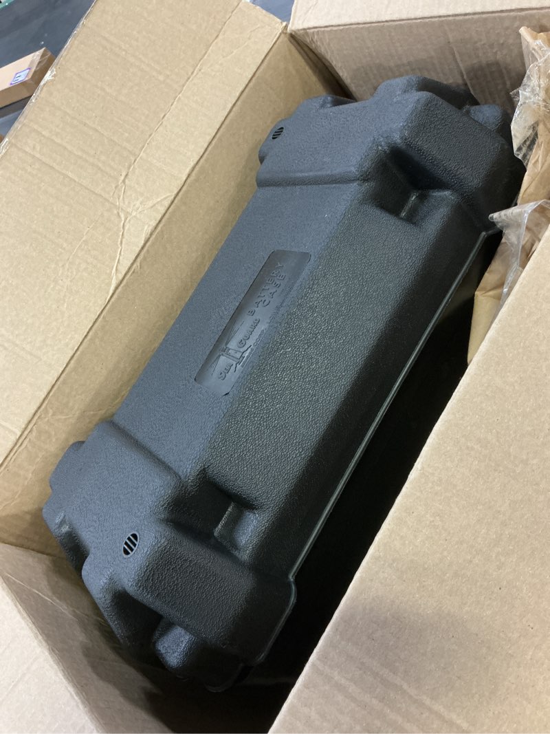 Condition photo showing Good Condition for attwood 9084-1 large vented battery box with mounting strap, fits group 29 and 31 series batteries, black powerguard 29/31 - vented