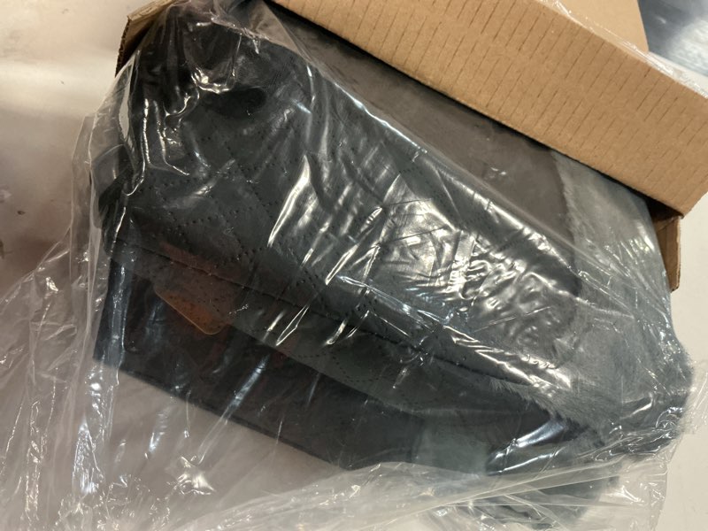 Condition photo showing New/Like New for Portable Small Dog Seat for Car, Luxury Center Console Dog Car Seat Booster with Safety Tethers, Anti-Collapse Pet Travel Carseat for SUV, Truck (Black/Grey) Black/Dark Gery Small