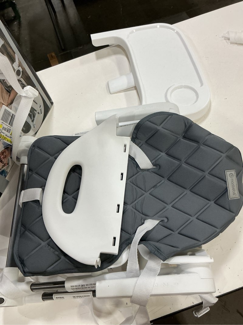Condition photo showing As Is for monbebe portable foldable booster, grey