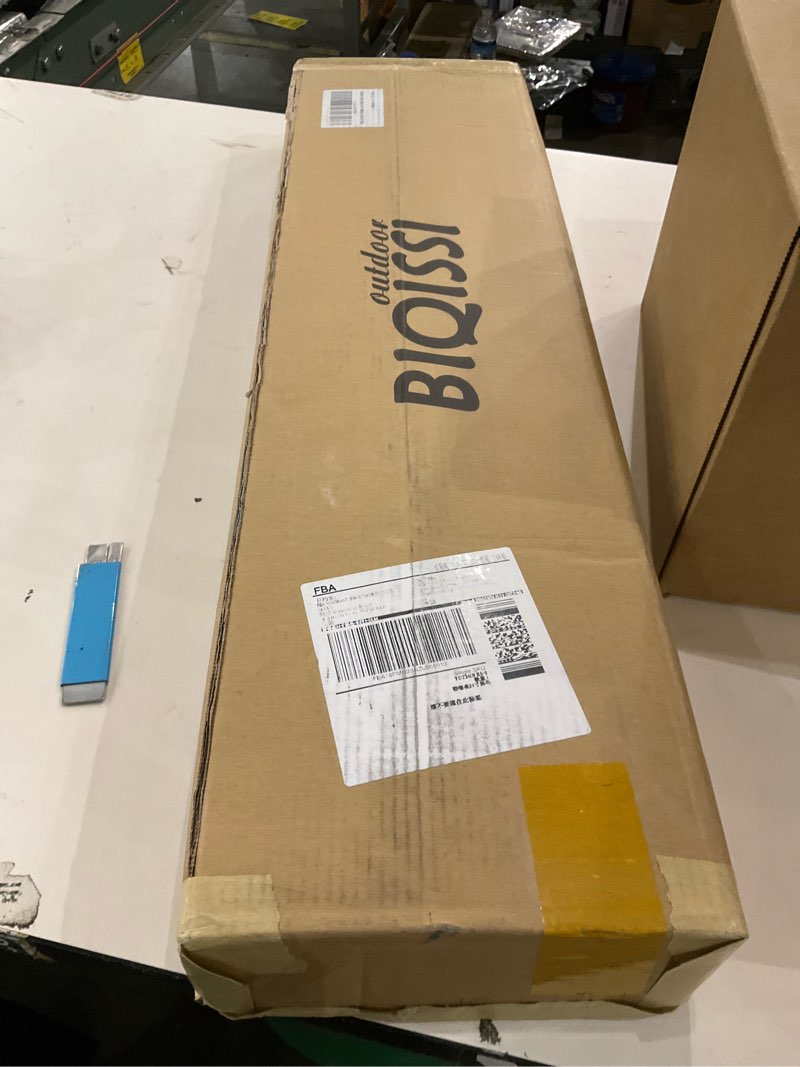 Condition photo showing As Is for Portable Camping Table, Compact Camping Side Table with Carrying Bag, Ultralight Aluminum Beach Table Folding for Hiking, Camping, Picnicking, BBQ, Outdoor Cooking (Black Large 27")