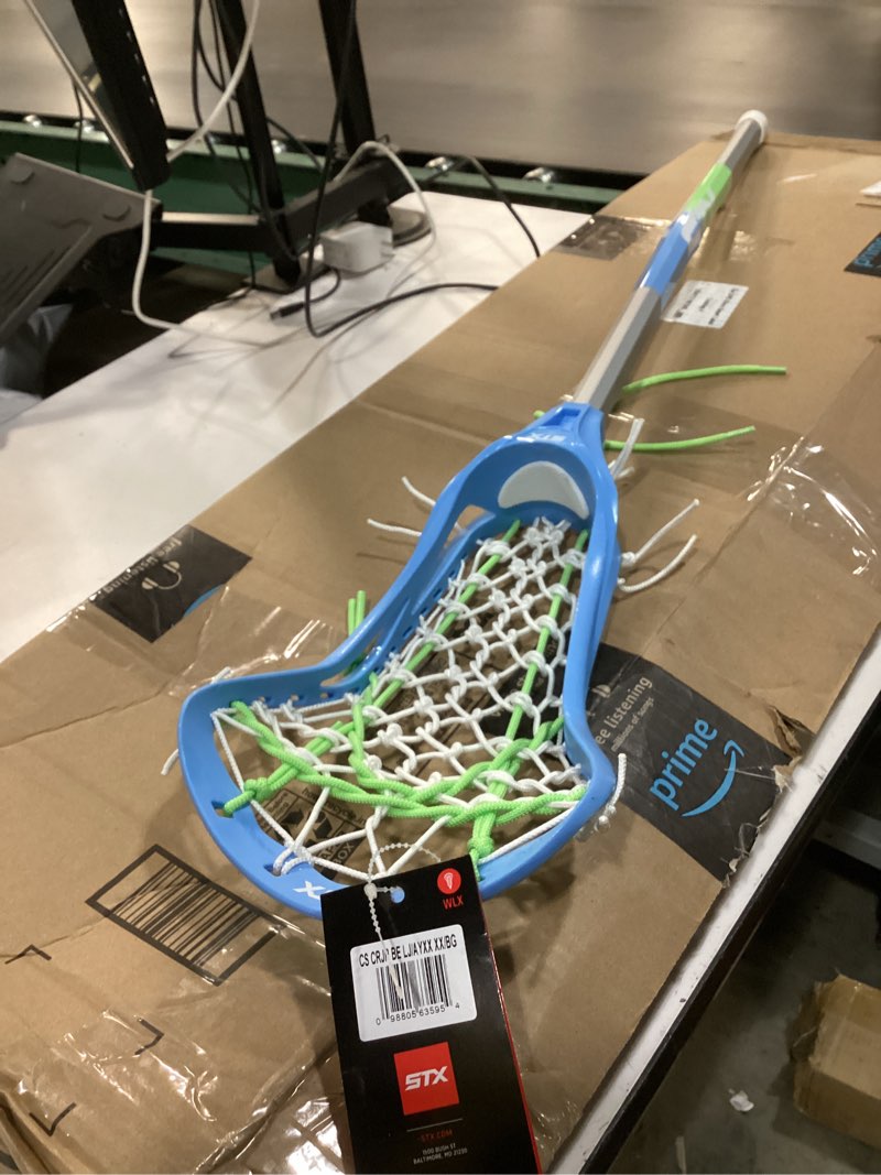 Condition photo showing Good Condition for stx lacrosse girls crux jr. complete stick blue