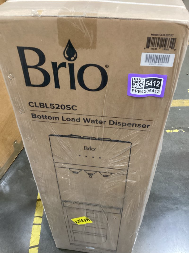 Condition photo showing New/Like New for brio self cleaning bottom loading water cooler water dispenser – limited edition - 3 temperature settings - hot, cold & cool water stainless steel