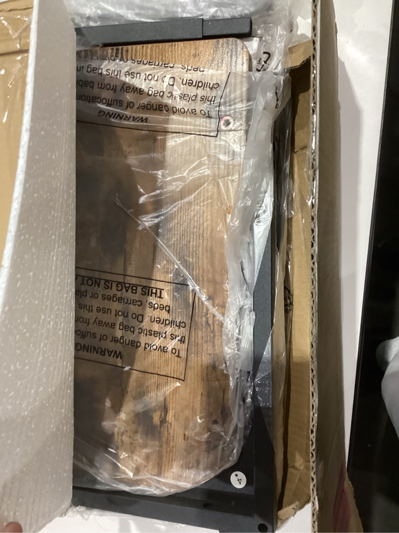 Condition photo showing Good Condition for QEEIG C Table Side Table Set of 2 Living Room Sets C Shaped Couch Tray End Tables Farmhouse, Rustic Brown (017-30BN) 11.8"W x 15.7"D x 25.6"H (2P) Brown