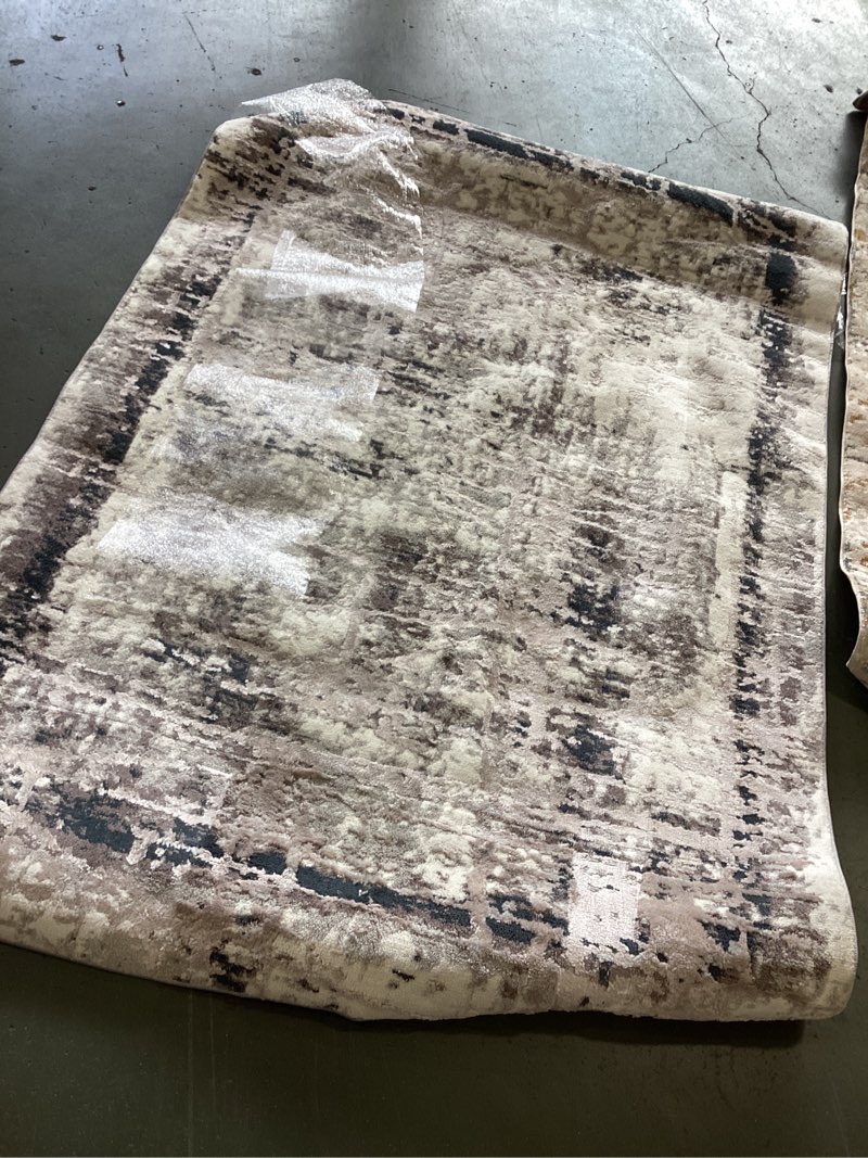 New Atlanta Collection Area Rug 5x7 Beige/White