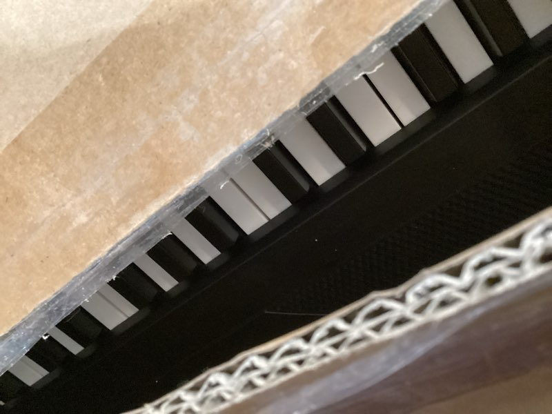 Condition photo showing As Is for alesis recital - 88 key digital piano keyboard with semi-weighted keys, 2x20w speakers, 5 voices, split, layer and lesson mode, fx and piano lessons black piano only