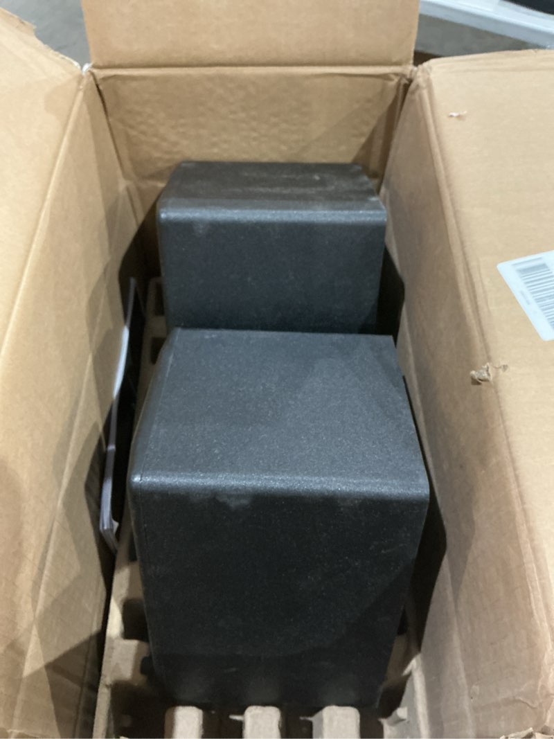 Condition photo showing As Is for m-audio bx3 pair 3.5" studio monitors, hd pc speakers for recording and multimedia with music production software pair 3.5" speakers speakers only