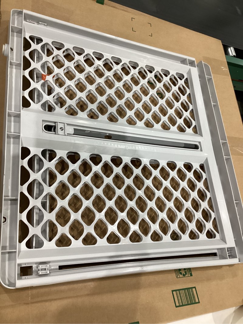 Condition photo showing Good Condition for north states pet gate iii pressure mounted white, gray.