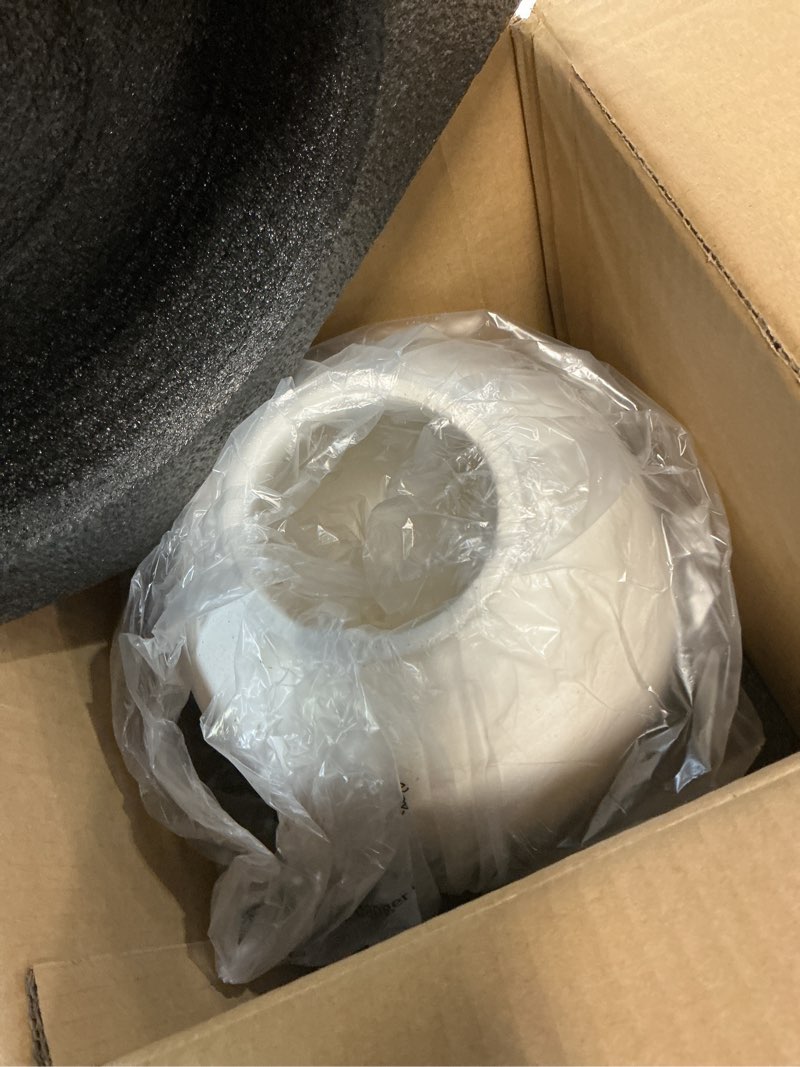 Condition photo showing Good Condition for large white ceramic vase - 9.8 inch rustic farmhouse vase for home decor, minimalist tall vases for living room, table, bathroom, holiday & weddings (sandstone white) sandstone white 9.8 inch
