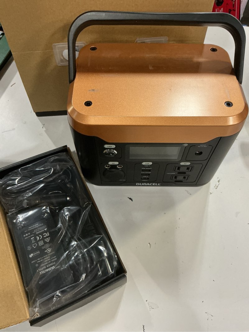 Condition photo showing Good Condition for duracell portable power station 300 lithium battery backup portable power pack for power outages  emergency kits  home electronics  and outdoor use (120v/300w)