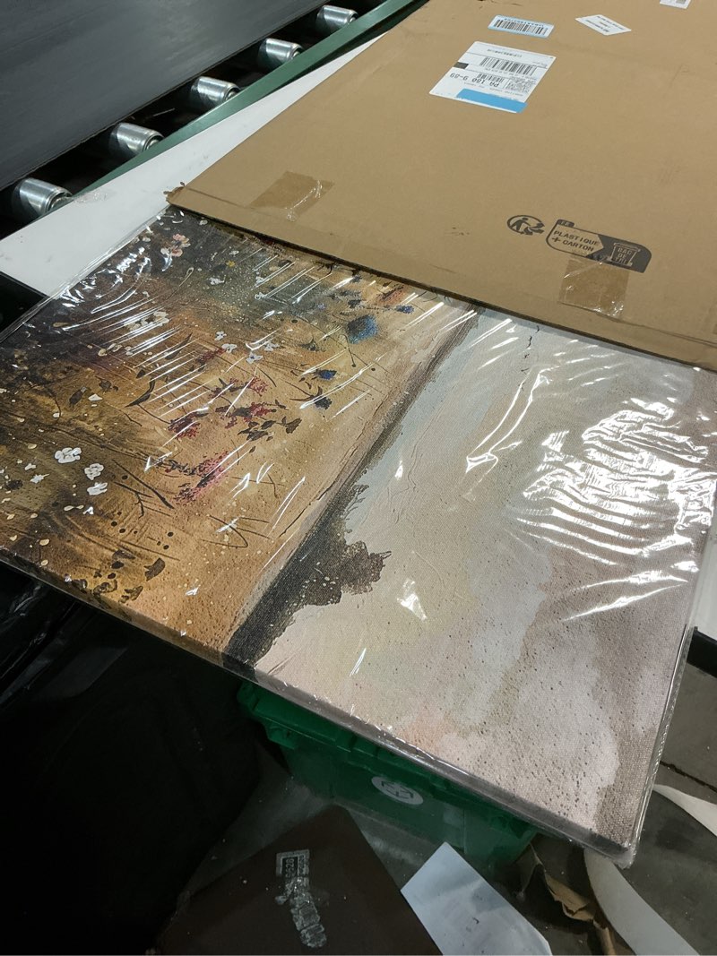 Condition photo showing New/Like New for Wapluam Wall Decor For Living Room Canvas Prints Wall Art Bedroom Office Decoration Vintage Abstract Painting Rural Natural Landscape Pictures Artworks Ready To Hang Farmhouse Aesthetic Home Decor 40"L x 20"W Rural Landscape