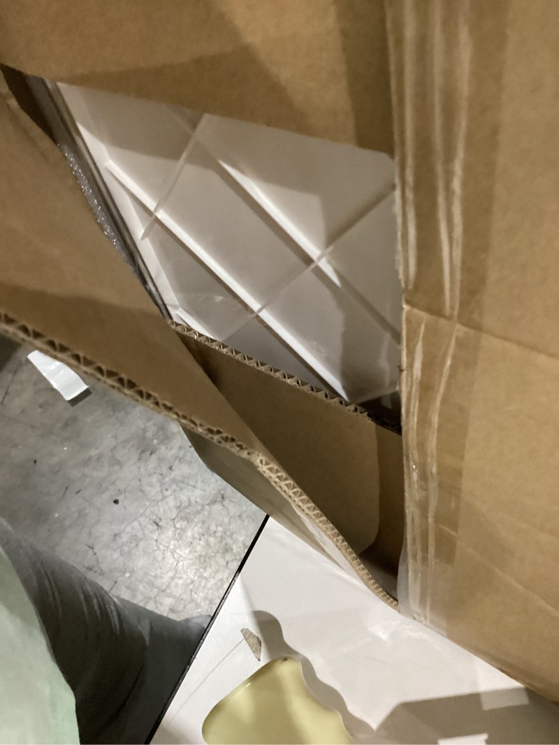 Condition photo showing Good Condition for SNSLXH Portable Clear Storage Bins with Lid & Wheels, 24QT Clear Storage Bins with Lid, 4-Tier Plastic Bins with Wheels, Stackable, Magnetic Doors, for Bedroom, Living Room, Office 34.6*14.96*11in