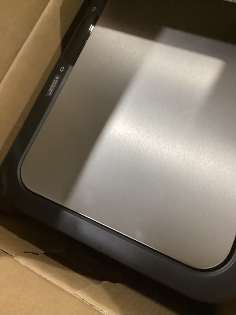 Condition photo showing Good Condition for EKO Econova 30L+30L Dual Compartment Motion Sensor Trash Can, 16 Gallon Automatic Kitchen and Recycling Bin, Soft-Close Lid, Fingerprint-Resistant Stainless Steel Garbage Bin, 2 Inner Buckets Motion Sensor - 30L +30L