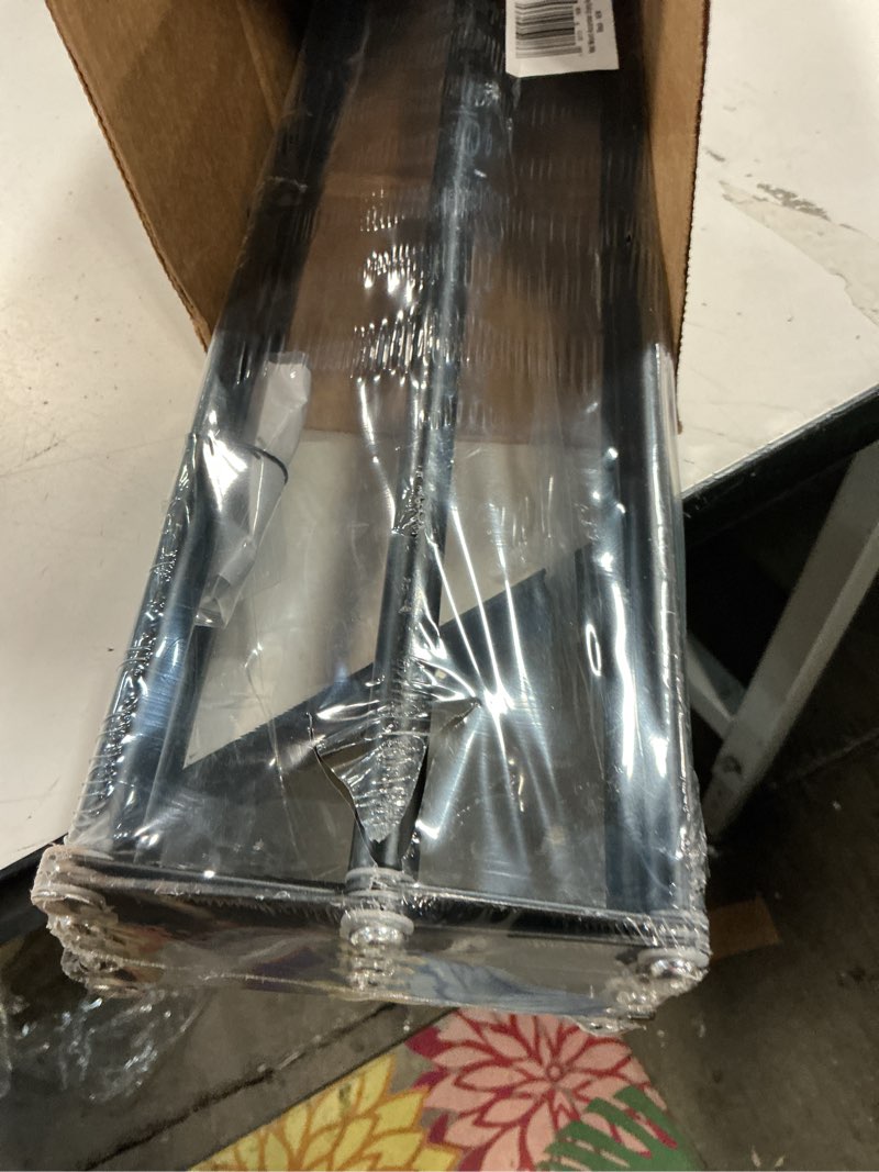 Condition photo showing New/Like New for mDesign Steel Wall Mount Accordion Expandable Retractable Clothes Air Drying Rack - 8 Bars for Hanging Garments - Mounted Organizer for Laundry/Utility Room, Bathroom, Garage, Bardo Collection, Black