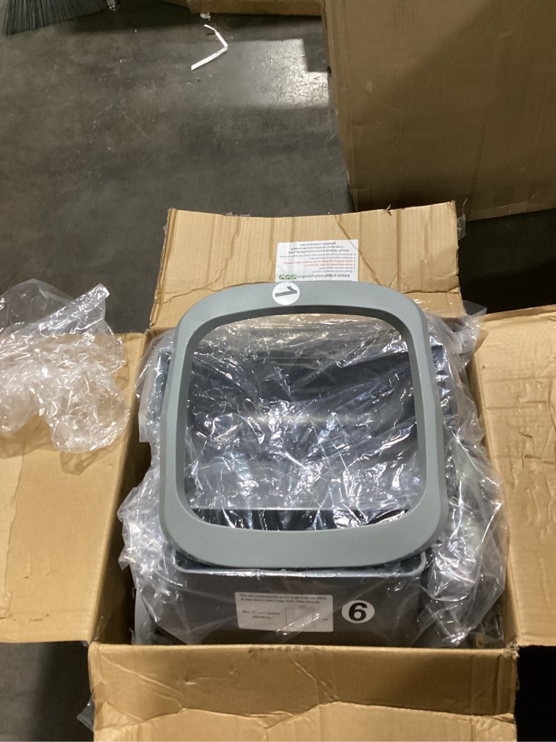 Condition photo showing New/Like New for upfas automatic cat litter box self cleaning - app control - weight monitoring - ultra-quiet, medium cats and kittens litter box, safe anti-pinch?assembly required?- grey