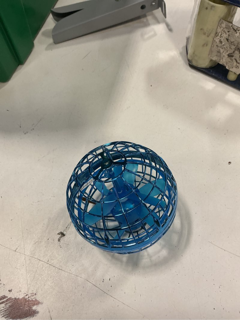 Condition photo showing New/Like New for Flying Orb Ball (Blue, 2025 Upgraded) with Dazzling Lights, Magic Hover Spinner, Cool Boomerang Drone, Floating Cosmic Globe, Kids Toys Gifts for 6 7 8 9 10 Year Old Boys Girls