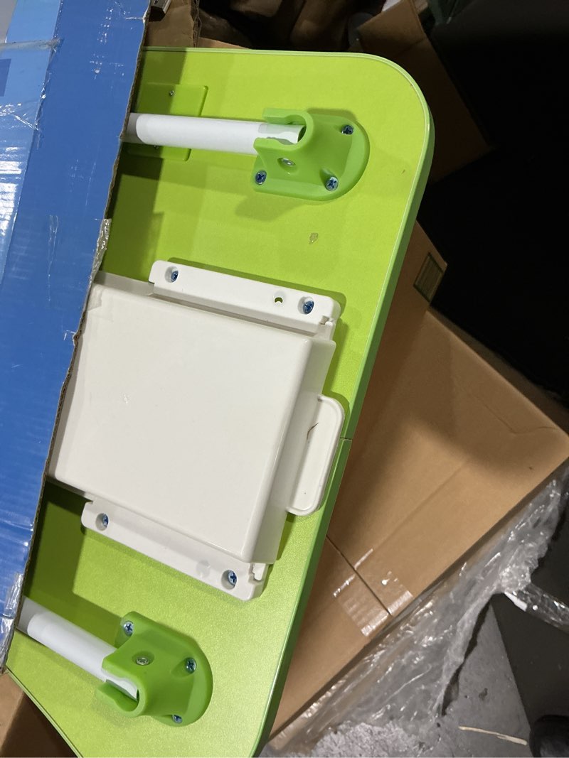 Condition photo showing Good Condition for slendor lap desk with tablet slot, foldable laptop table with storage drawer for bed?portable bed desk for laptop, computer tray with cup holder notebook stand reading holder for couch floor, green