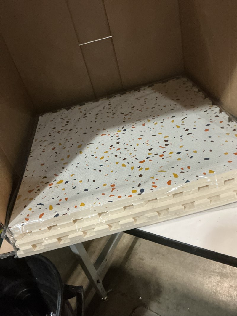 Condition photo showing New/Like New for Terrazzo Playmat, Non-Toxic, Large, Puzzle Playmat (Multi), 180 Centimeters x 120 Centimeters Multi Color