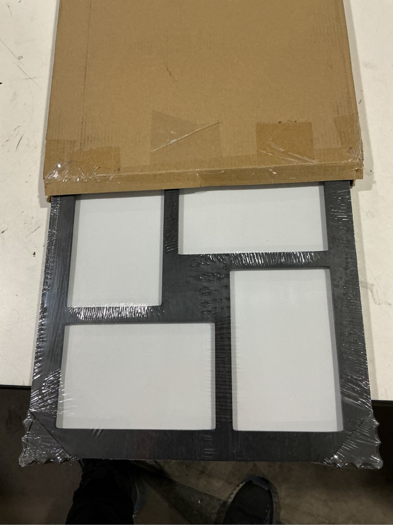 Condition photo showing Good Condition for yeskay 4x6 picture frame collage for wall decor,multiple photo collage frames with tempered glass,8-opening for 4 x 6 picture frames,rustic black,1 pack(od:11.75x21in) rustic black 4x6 - 8 opening(od:11x22in)