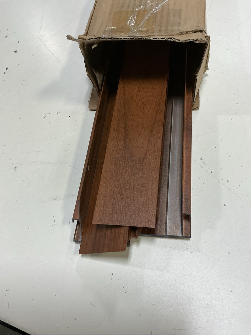 Condition photo showing Good Condition for floating frame for 30x40 stretched canvas paintings, diy metal canvas frame with 1.5" deep floater frame for canvas prints wall art/portrait/landscape living room bedroom decor (walnut) 30x40" walnut brown