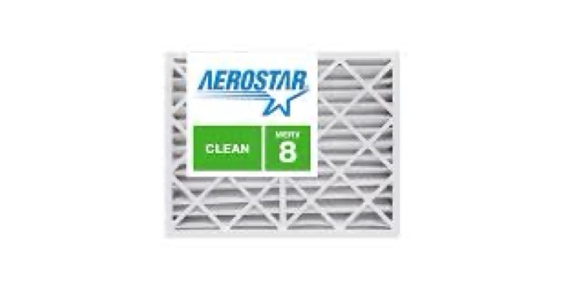 aerostar 16x25x4 merv 8 air filter 2 pack, hvac pleated a/c furnace filters, electrostatic mpr 600 &