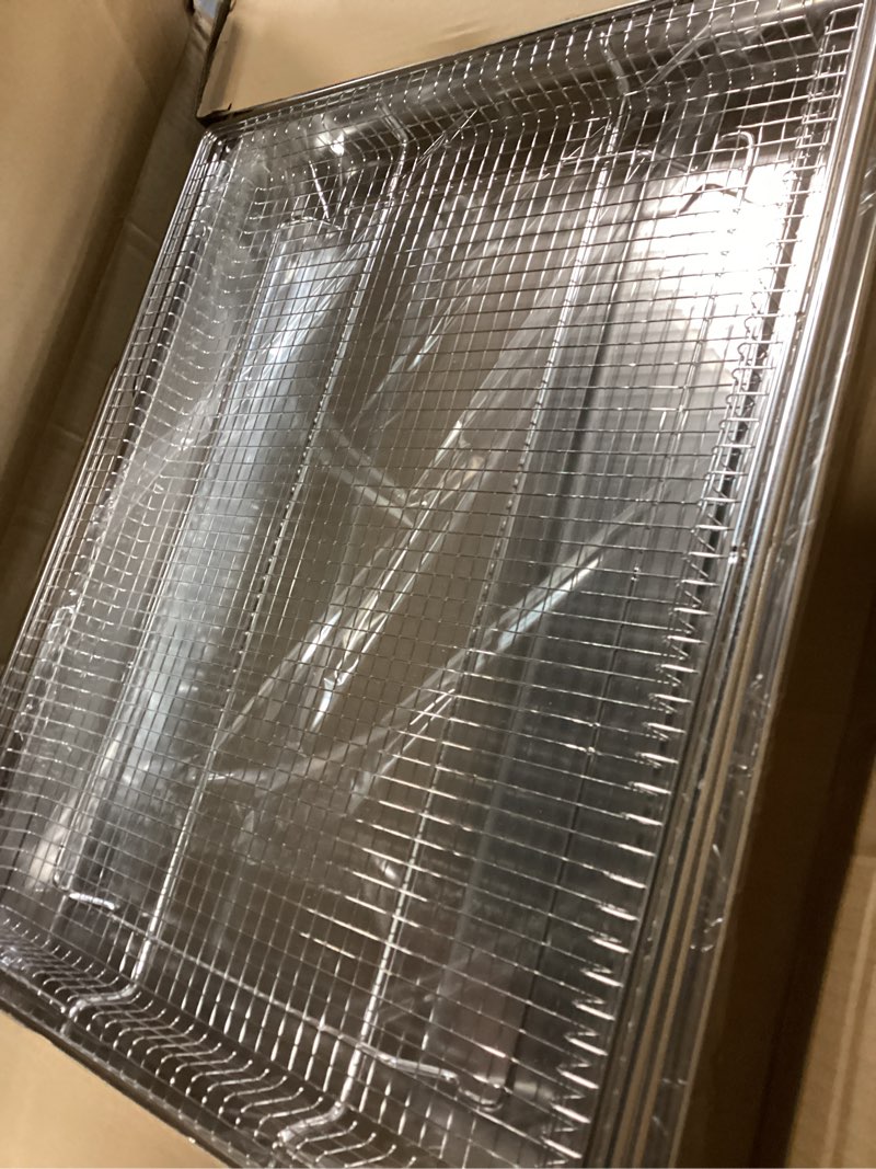 Condition photo showing Good Condition for Air Fryer Tray Replacement for Frigidaire 30’’ Oven Parts 25 x 16.25 Inch FRIGPEREAFT Air Fryer Rack Stainless Steel Oven Rack Frigidaire Readycook Range Oven Microwave Rack Air Fryer Basket and Tray