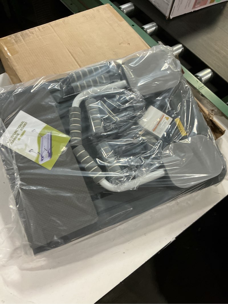 Condition photo showing New/Like New for JANUA Pilates Board - Pilates Reformer Set, Multi-Purpose Foldable Pilates Reformer Board for Home, 5 in 1 Pilates Sliding Board Black