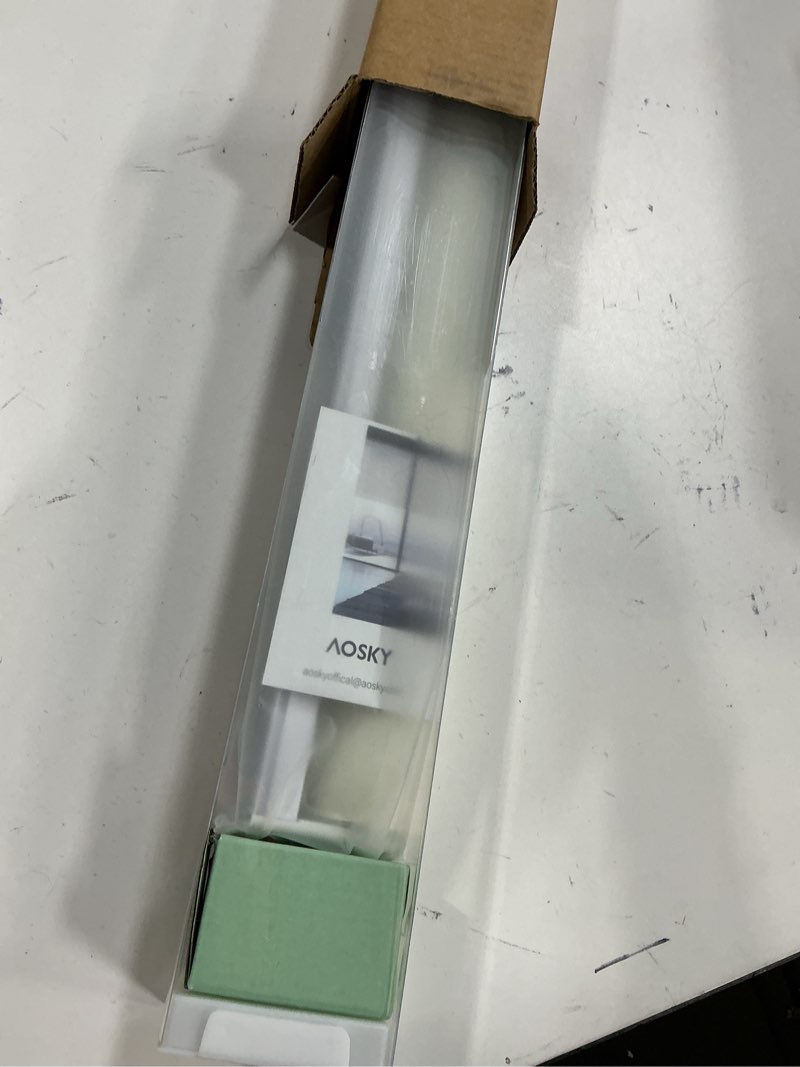 Condition photo showing Good Condition for AOSKY Cordless Roller Shades Blackout Blinds for Windows Room Darkening Rolled Up Shades with Spring System, UV Protection Window Shades Door Blinds for Home and Office (17" W x 72" H, Ivory) 17"W x 72"H Ivory