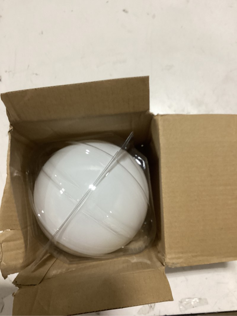 Condition photo showing As Is for mrdeng led dimmable light bulbs 60 watt replacement,large g40(g125) 6-watt(60-watt equivalent) led bulb,e26 socket,soft white globe light bulb (2700k) pack of 1 6w 2700k