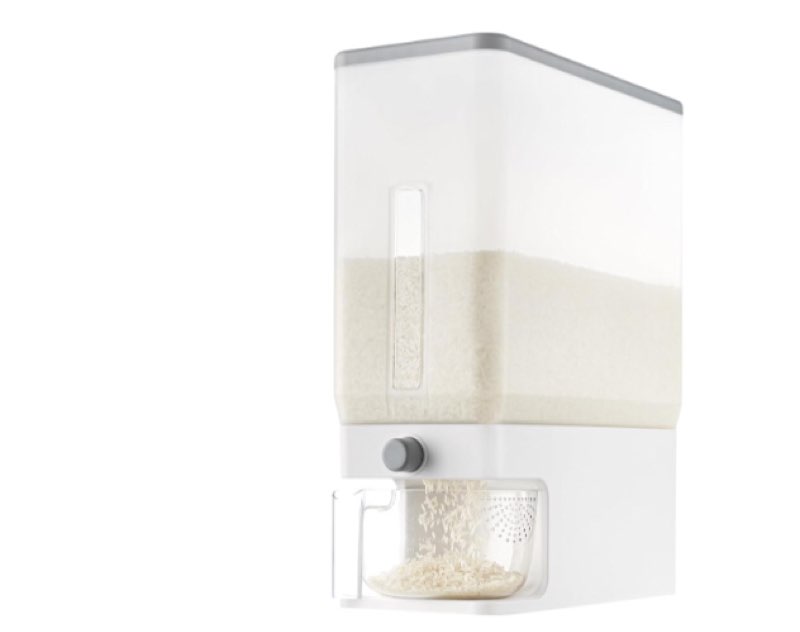 Lifewit Rice Dispenser 25 Lbs(11.3kg), Rice Storage Container Sealed Moisture Proof with Measuring Cup for Kitchen Pantry Household, BPA-Free