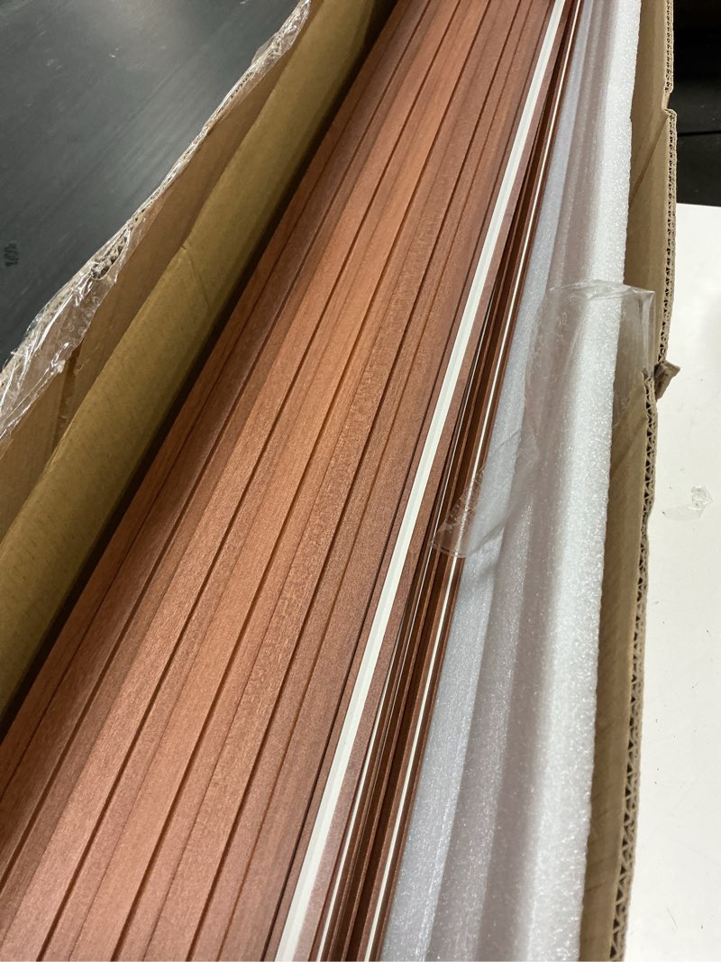 Condition photo showing Good Condition for art3d wpc wainscoting panels, 16-pack 48 x 6 inch 3d wall accents for interior wall decor, living room, bedroom, teak