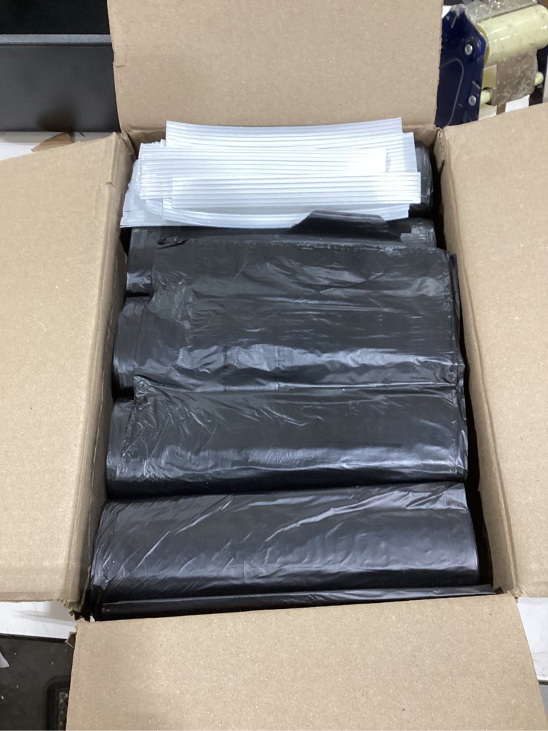 Condition photo showing New/Like New for reli. 40 to 45 gallon trash bags heavy duty | 250 trash bags | super sizeable, black, garbage for serious cleanup
