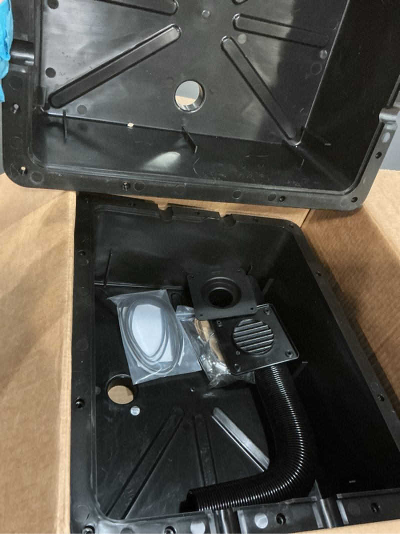 Condition photo showing Good Condition for Camco Side-by-Side Double Battery Box | Features Vented Design to Expel Hazardous Gases & Holds (2) Group 24 Batteries | RV Accessories Include Battery Box, Hose, Louvered Vent Grill & More (55385)