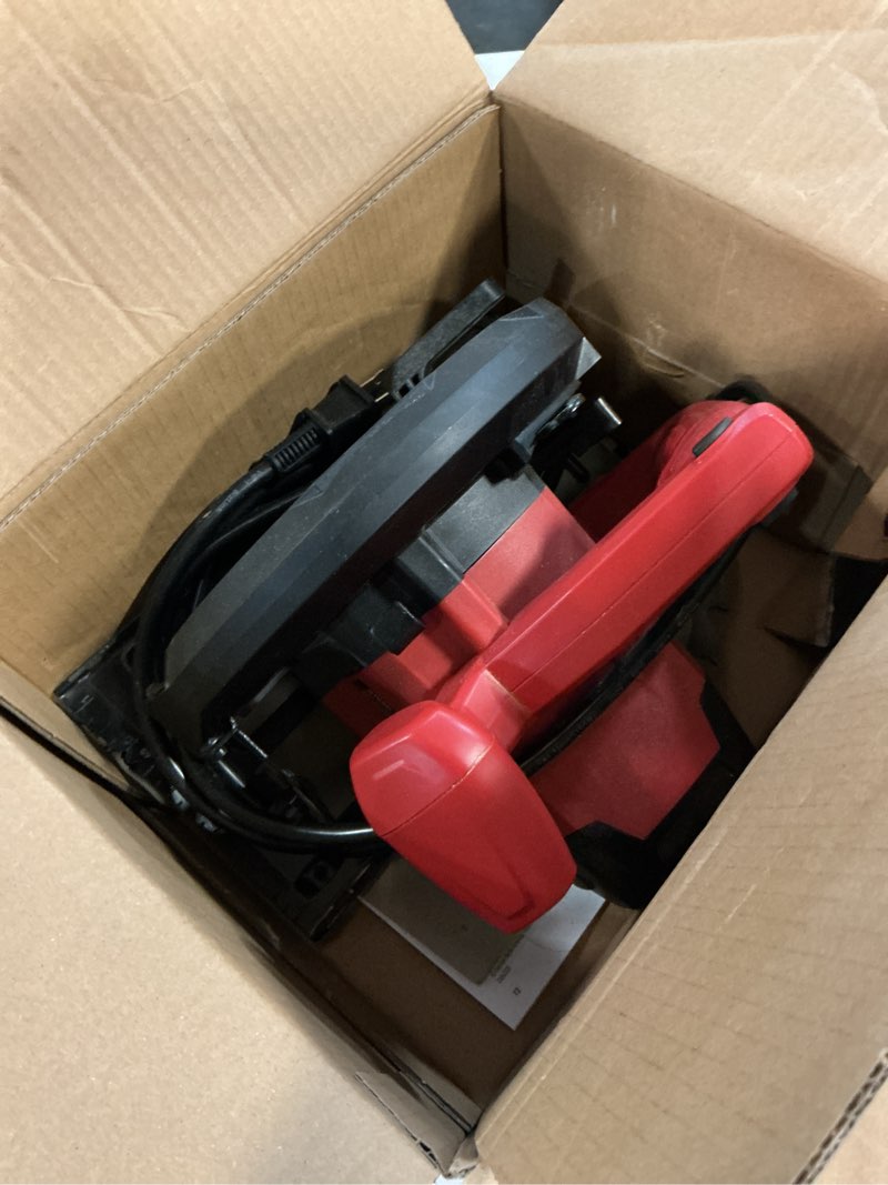 Condition photo showing As Is for skil 5080-01 13-amp 7-1/4" circular saw, red