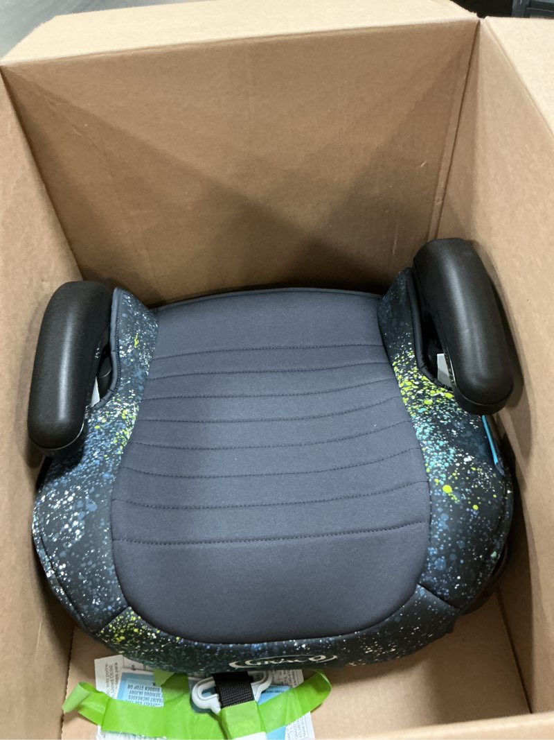 Condition photo showing Good Condition for Graco Turbobooster 2.0 Backless Booster Seat, Splatter Art